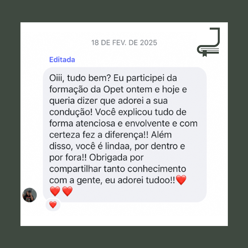 Depoimento sobre formação na Opet
